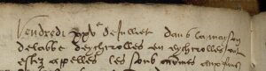 Lire la suite à propos de l’article Cérémonial des Consuls de Grenoble le 25 juillet 1539. Extrait de AMMG BB 12 – Délibérations consulaires